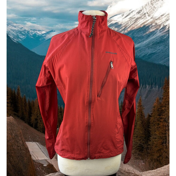 Patagonia 02 Vtg Y2k Stretch Velocity Shell Jacket Full Zip Red Women's Small - Picture 16 of 16